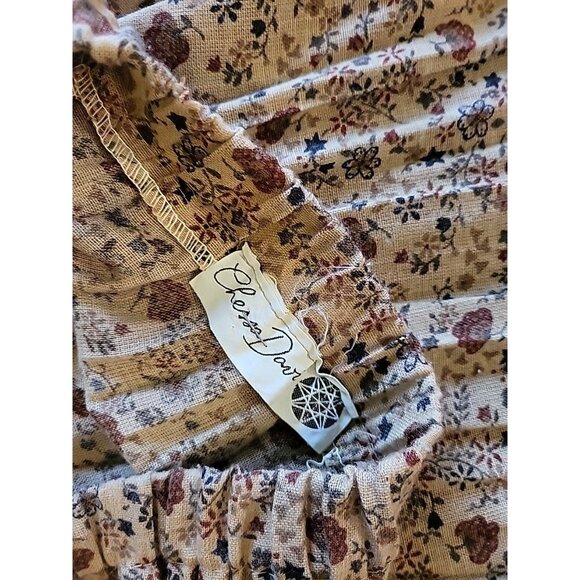 Vintage 70s Chessa Davis Skirt Set Prarie Brown Medium - Picture 12 of 12